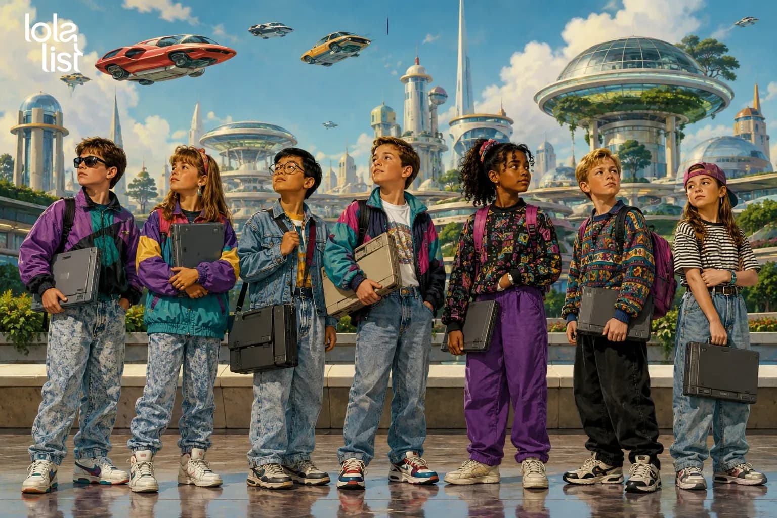 Un alumno, un portátil: una ensoñación de los 90s.